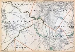 Needham, Dedham, Westwood, Newton, Hyde Park, West Roxbury, Massachusetts State Atlas 1904